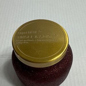 Capri Blue Tinsel & Spice Candle - Red and Gold